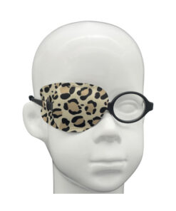 EyeOK Leopard Print Anatomical Eye Patch (Right Eye, Small)