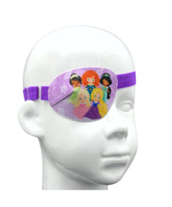 EyeOK Princess 1 Purple Anatomical Eye Patch for Kids (Right Eye)
