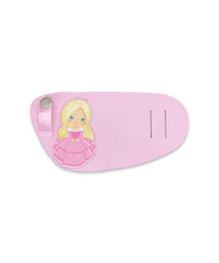 EyeOK Princess 4 Eye Patch: Gentle Pink, Anatomical, Universal Fit (Left Eye)