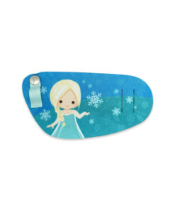 EyeOK Snow Princess Eye Patch: Anatomical Left Eye Cover (Universal Size)