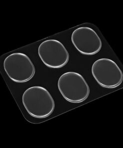 Clear Silicone Shoe Pads, Self-Adhesive, 6 Pack