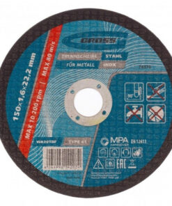 GROSS 150mm Metal Cutting Disc (1.6x22.2mm, WA46TBF)