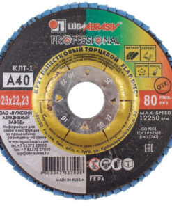 125mm x 22.2mm Zirconia Flap Disc, P40 Grit, 10-Pack