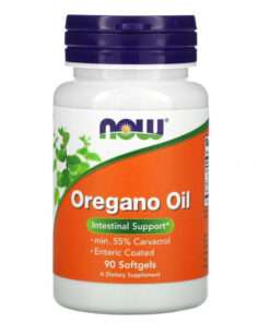 NOW Foods Oregano Oil Supplement for Gut Health, 90 Capsules