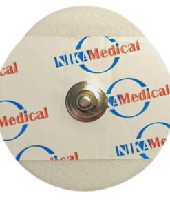 ECG Electrodes, Single-Use, 48x34mm, Firm Gel, Nika Medical NM-48-1 (50 Pack)