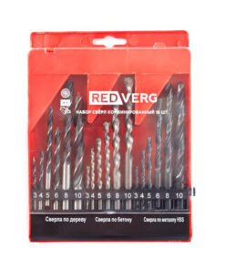 RedVerg 18-Piece Metal, Concrete, & Wood Drill Bit Set (3-10mm)