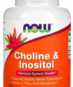 NOW Choline & Inositol 100 Capsules: Liver Support, Memory & Focus