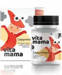 Vitamama Immunotops Chewable Vitamins A, C & D - 90 Tablets