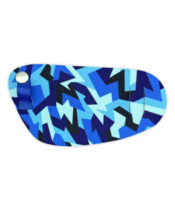 EyeOK Blue-Zigzag Eye Patch for Left Eye (Universal Size)