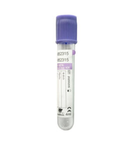 EDTA K2 Vacuum Blood Collection Tubes (4ml, 13x75mm) - 100/Pack