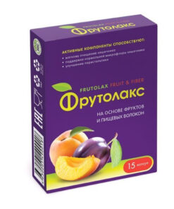 Frutolax Fruit & Fiber Capsules: 15 x 0.35g (Dietary Supplement)