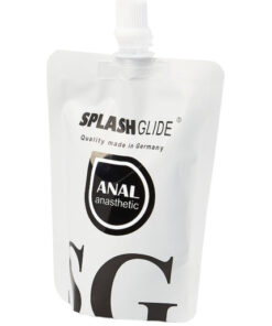 Splashglide Anal Lubricant: 100ml Water-Based Formula with Anesthetic
