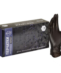 Aviora Black Vinyl Disposable Gloves (XL) - 50 Count Box