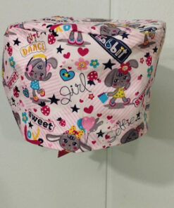 C929 Print-Stretch Bunny Medical Caps (57-59 cm)
