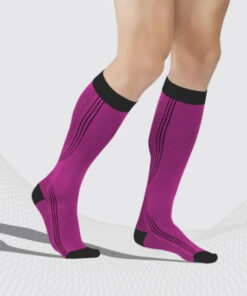 Pink Compression Socks, 1 Pair, Class 1 Compression