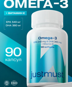 Omega-3 Fish Oil Capsules with Vitamin E - 90 Count