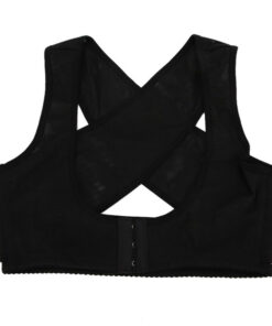 Black Posture Corrector for Women: Back & Breast Support