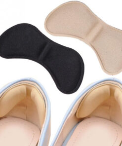 Heel Grips for Shoes - 2 Pairs (Black & Beige) - Anti-Blister
