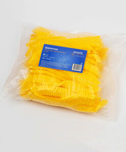 Disposable Medical & Cosmetic Bouffant Caps - Yellow, 50 Pack