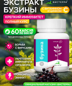 Elderberry Immune Support with Vitamins & Zinc - 60 Capsules