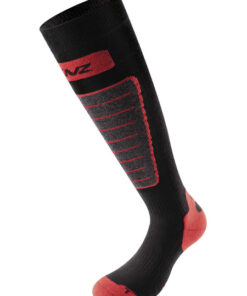 Lenz Skiing Socks 1.0 (Black/Grey/Red, EU 35-38)