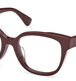 Max Mara MO 5149-D 066 Red Round Acetate Women's Eyeglass Frames