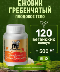 Lion's Mane Mushroom Vegan Capsules (120 x 500mg) - Dried Extract Supplement