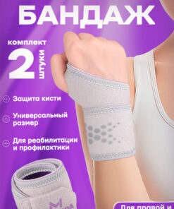 Wrist Brace Support (2-Pack) - Breathable & Elastic for Pain Relief