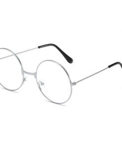 Silver Round Rimless Fashion Glasses