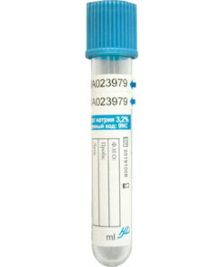 Sodium Citrate Vacuum Blood Collection Tubes (3.2%, 4.5ml, 13x75mm) - 100/Pack