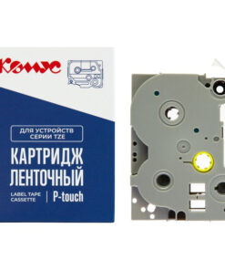 Brother TZE-411 Black on Red Label Tape (6mm x 8m)