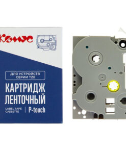 Brother TZE-111 Black on Clear Label Tape (6mm x 8m)