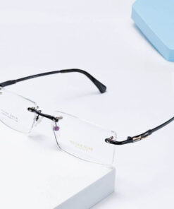 Cartier CT0087O Titanium Eyeglass Frames: Black Gold (Men's & Women's)