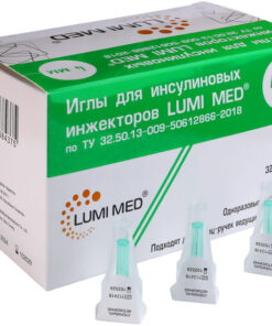 LUMI MED Insulin Pen Needles 32G (0.23x4mm) - 100 Count