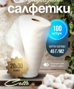 Cotto Classic Roll Paper Towels (100 Count, 20x30cm) - Chistovye