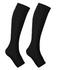 Compression Calf Sleeves & Breathable No-Show Running Socks