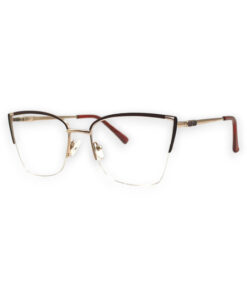 Berga Women's Silver Metal Eyeglass Frames BG246015-C3