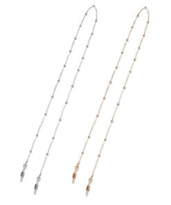 2-Pack Eyeglass Retainer Strap with Beads - Secure Sunglasses Chain