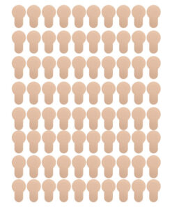 80 Pairs Ultra-Thin Disposable Nipple Covers - Petal Shape