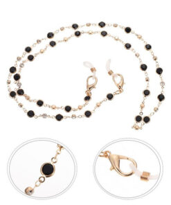 Metal Ear Weights, Mask Chain, Glasses Chain, & Hanging Strap (74x0.5x0.5cm)