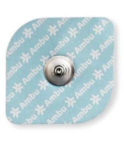 WHITESENSOR 4831Q ECG Electrodes | Solid Gel, Foam Base (37x37mm) | 60 Count Pack