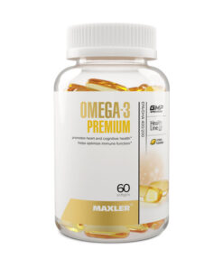 Maxler Omega-3 Premium Capsules 60 ct (1 Bottle) | Pure Fish Oil