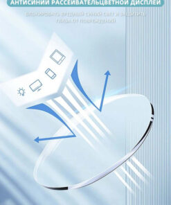 Cat-Eye Glasses Frames: Fashionable Computer & Phone Eyewear with Blue Light Protection & Case