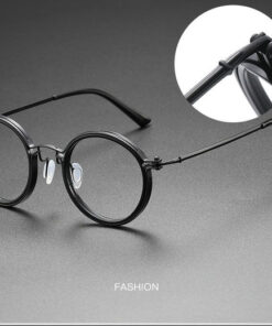 Round Japanese Retro Eyeglasses Frame