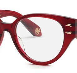 Roberto Cavalli VRC076M 954 Women's Burgundy Acetate Butterfly Eyeglasses