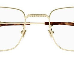 Dunhill DU0093O 004 Gold Rectangle Metal Eyeglasses Frames