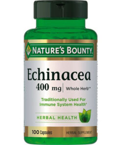 Nature's Bounty Echinacea 400mg Capsules, 100 Count