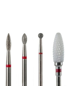 VLMV Diamond Nail Burs: Fine Grit "Flame", "Bud", "Sphere" & Ceramic "Corn" Burs