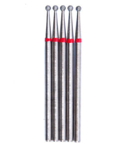 Diamond Bur Drill Bit - 20 pc Red Sphere 1.8mm