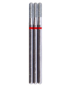 VladMiva Diamond Grinding Bit: 50 Pcs, 2.3mm Cylinder, Rounded Edge, Red Band